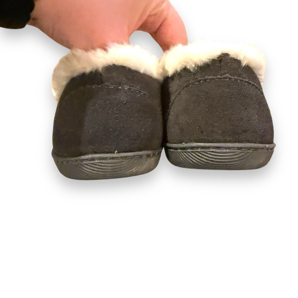 Clarks Tessa Sherling Lined Gray Quilted Suede Leather Slipper Loafers Sz 10 NEW - Picture 4 of 8